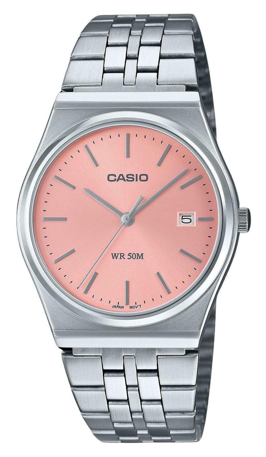 Casio Standard Analog Pink Dial Dress Quartz MTP-B145D-4AV Unisex Watch