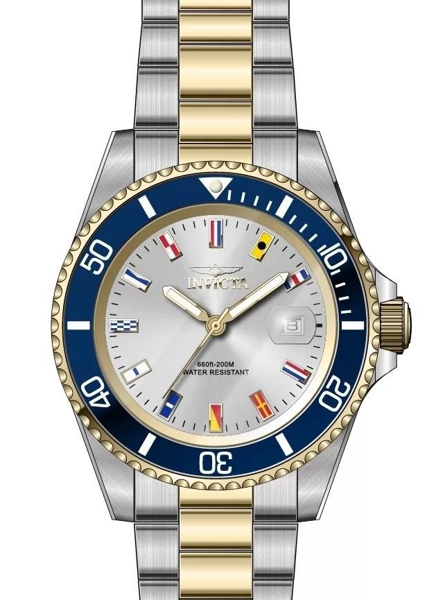 Authentic Invicta 49887 Quartz Watch Silver Dial Stainless Steel 40mm Men