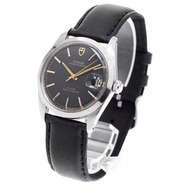 Tudor Prince Oysterdate 9050/0 34mm SS Black Dial Automatic Watch #C7662