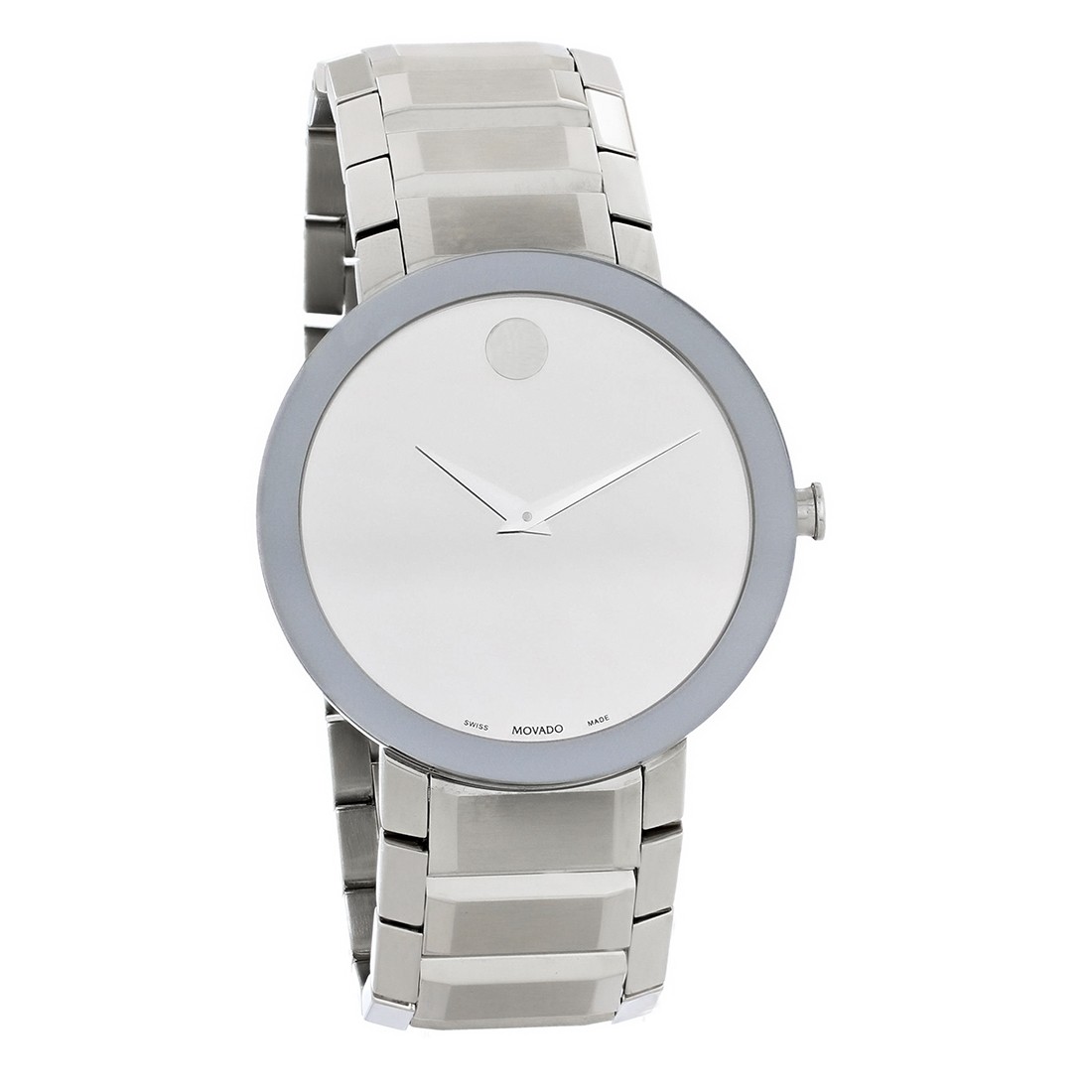 Movado Sapphire Men’s Mirror Dial Swiss Quartz Watch 0607178