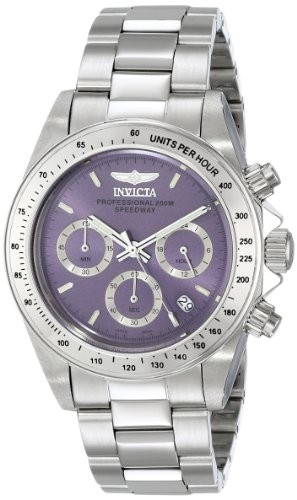 Invicta Speedway Chronograph Violet Dial Stainless Steel Ladies Watch 16656