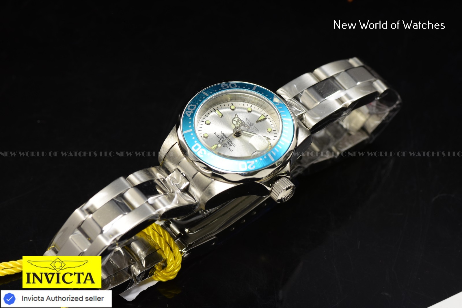 Invicta Women’s Pro Diver 25mm Metallic White Dial Stainless Steel Quartz Watch