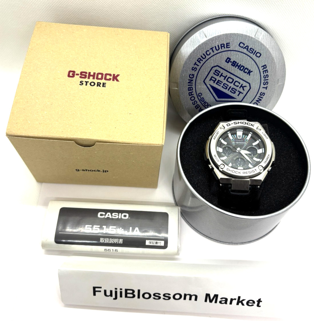 Casio G-Shock GST-W130C-1AJF 5515 20ATM Resin Steel Mens Watch USED From JAPAN