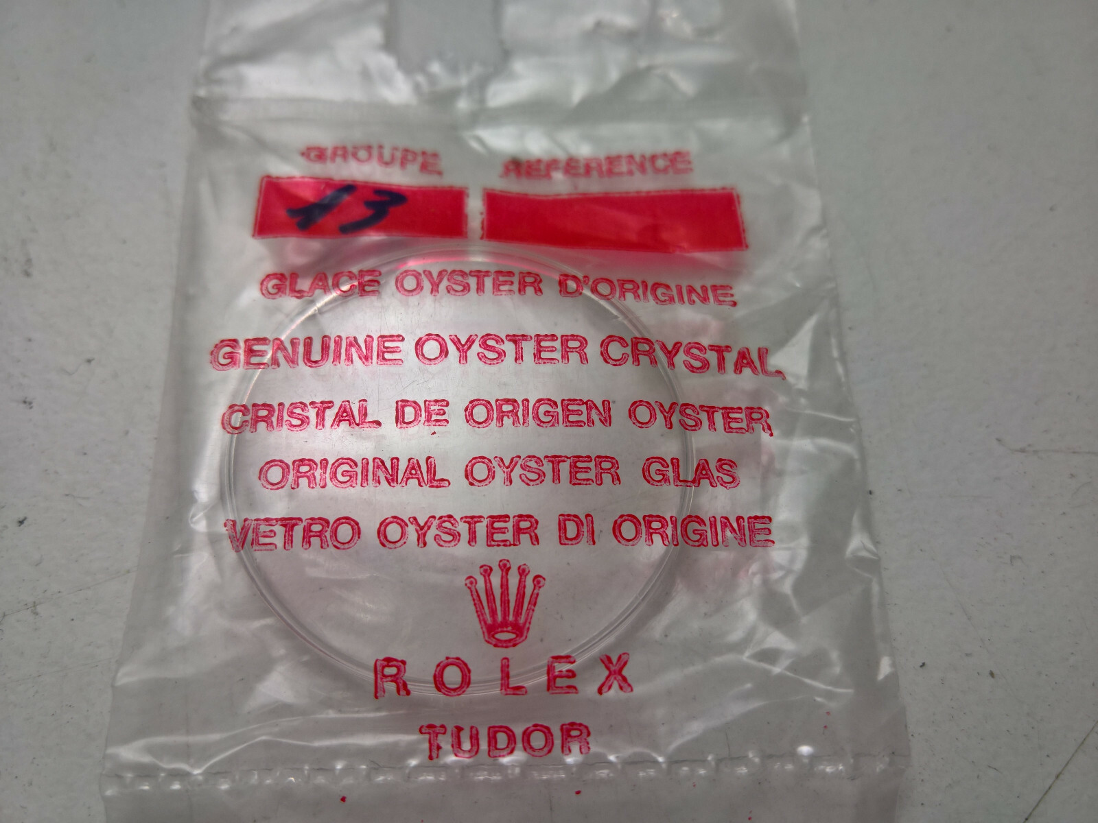 Rare Rolex Oyster Perpetual Air-King 6594 5502 Tropic B25-13 Glass Genuine NOS