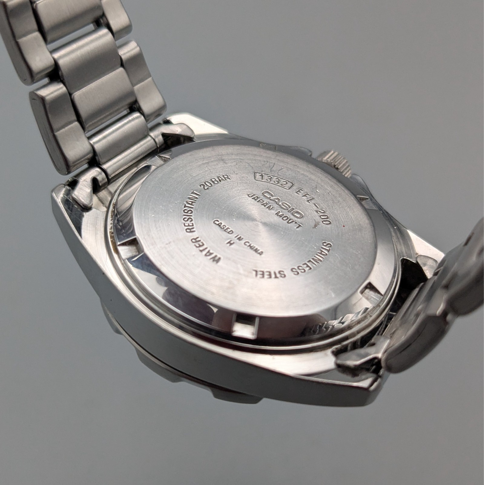 【Rare Color】 CASIO EFL-200 Quartz Men’s Watch 20BAR Vintage 1990s New Battery