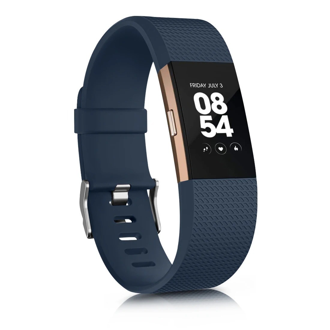 For Fitbit Charge 2 Strap Replacement Silicone Wristband Watch Metal Buckle UK