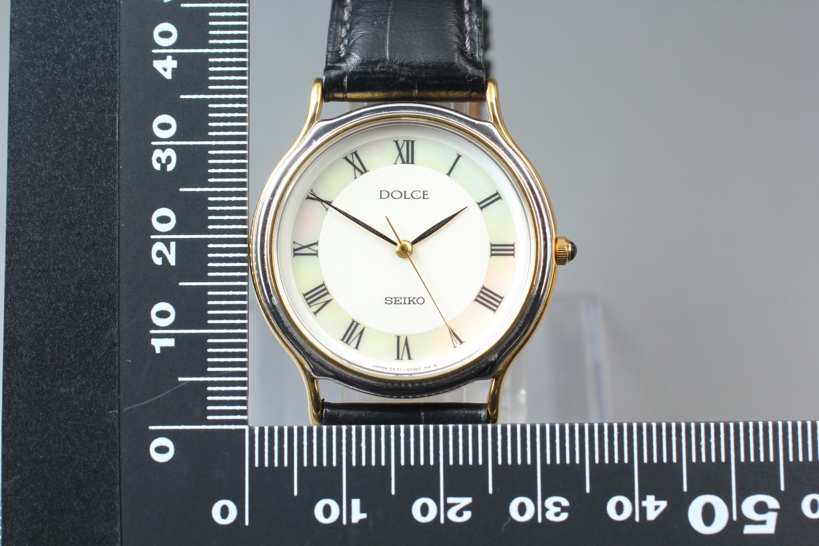 [Near MINT] SEIKO Dolce 5E31-6D60 32mm White Shell Dial Men’s Watcch From Japan