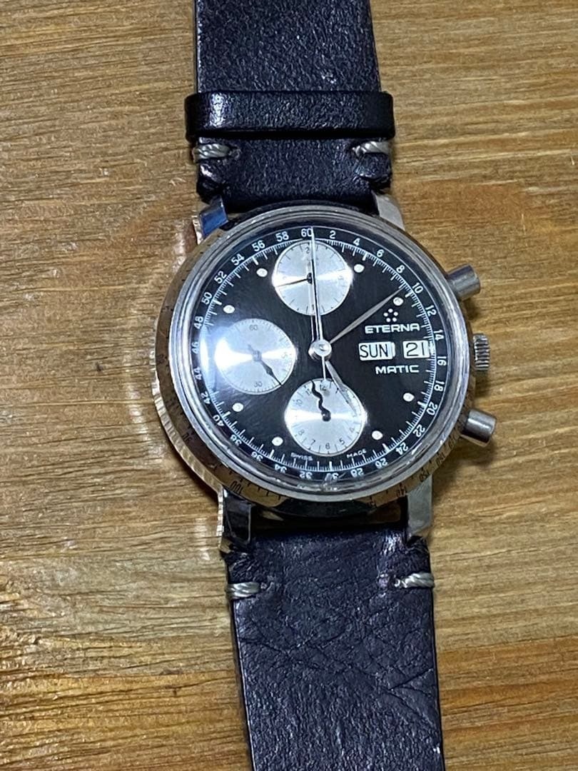 ETERNA MATIC 684.2169.41 Day date black Dial Automatic Men’s Watch from JP