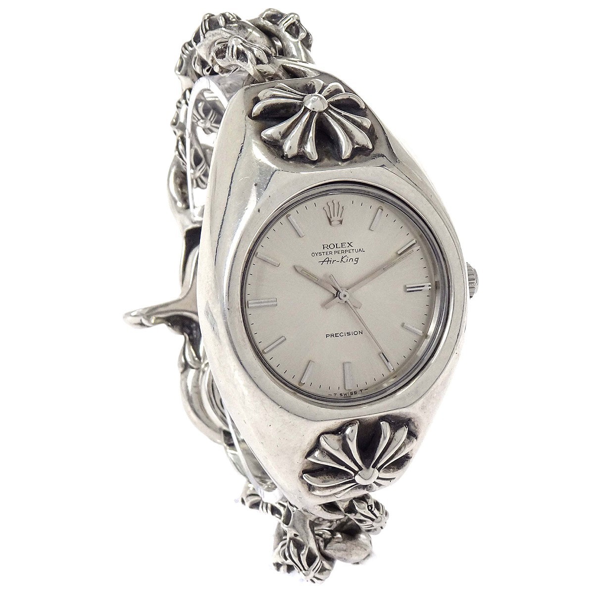 Chrome Hearts x Rolex Air-King 34mm Ref.5500 Self-winding Watch SV925 178676