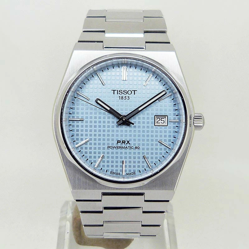 Tissot PRX Automatic Watch Ice Blue Dial 40mm SS 100M Water From Japan