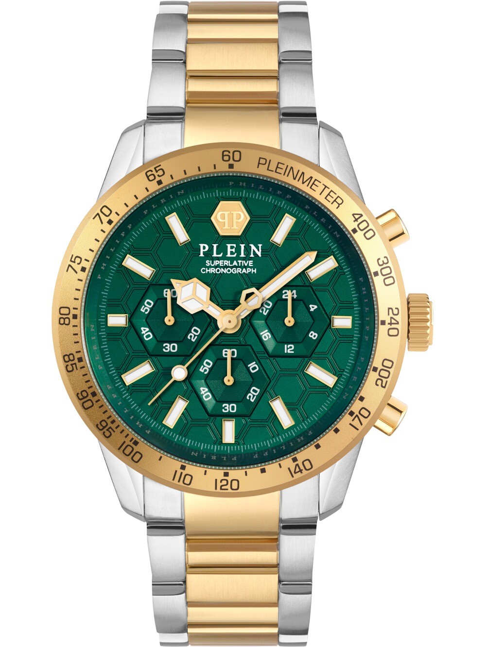 Philipp Plein PWPYA0524 Mens Watch Pleinmeter Chronograph 44mm 5ATM