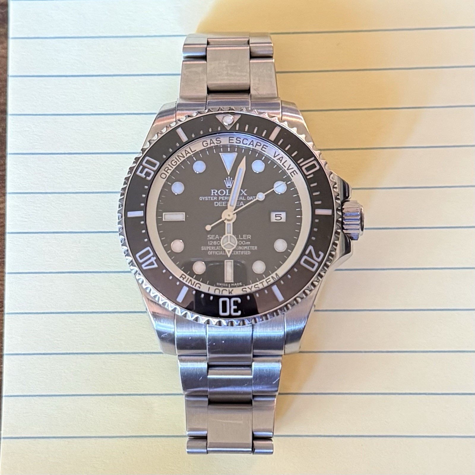 Rolex Sea Dweller Deepsea Stainless Steel Watch 116660 Circa 2008.