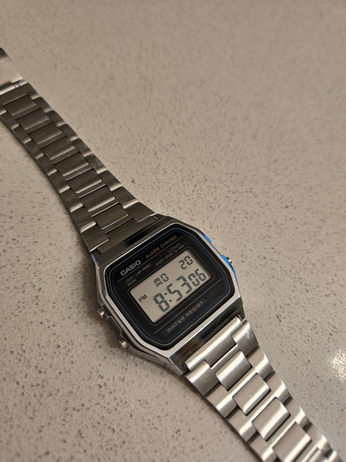 Casio A158W Stainless Steel