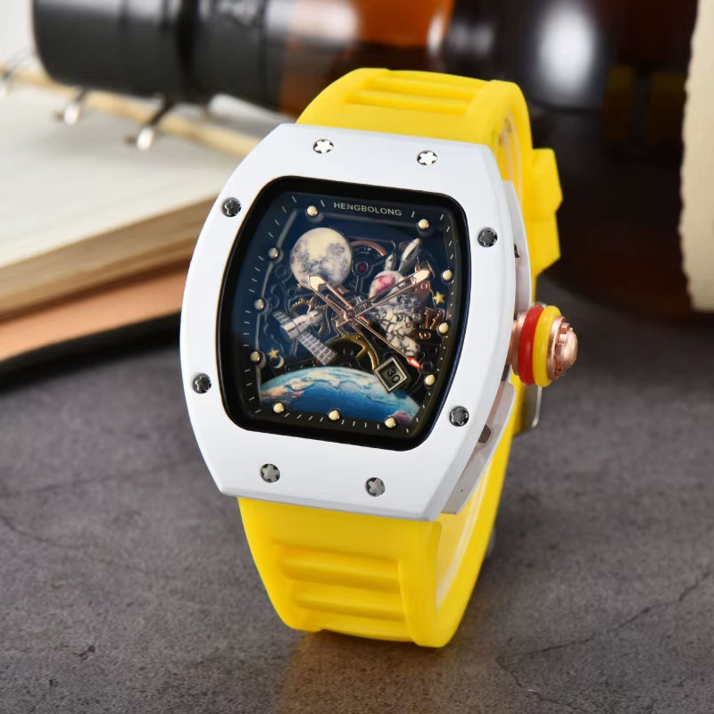 Fashion Tonneau Men Watch Luxury Luminous Waterproof Date Sport Quartz Watches M