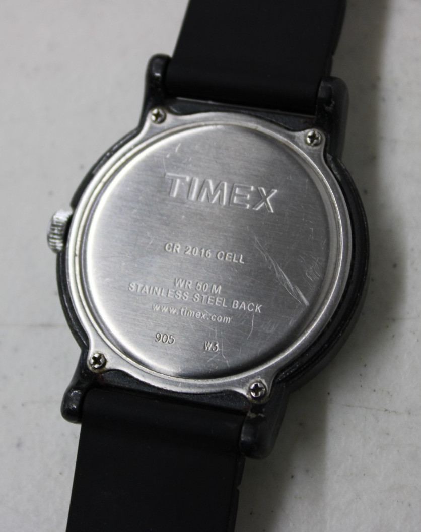 Timex Men’s 40mm Camper Military Watch WR50M Black & White Silicone Strap