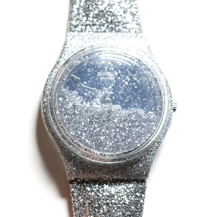 [A1R] Limited Swatch Special Model Star Glitter Silver Gentlemens QZ [v2v]