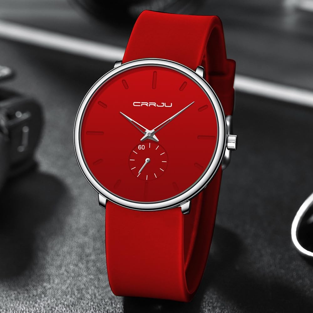 CRRJU Women Men Watch,Fashion Casual Dress Analog Quartz Waterproof Wristwatc…