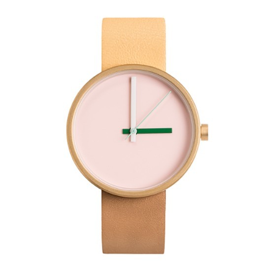 AARK Multi Morning Quartz Steel Gold Rose Leather Unisex Watch