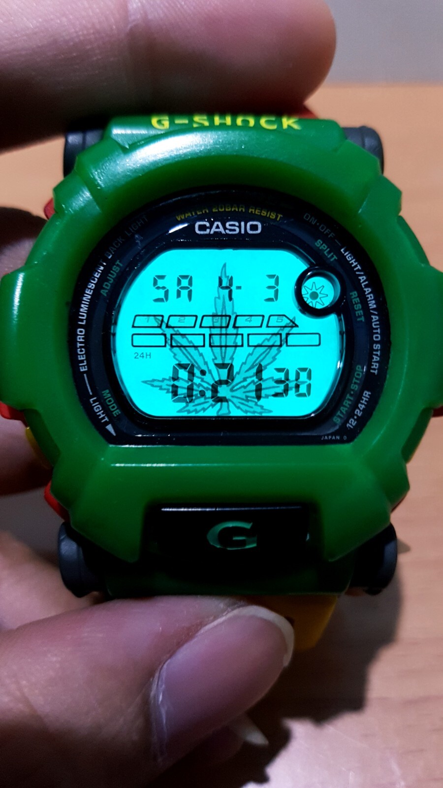 G-Shock Vintage DW-002BM Rastafarian Reggae Hip-hop Bob-Marley Japan Limited