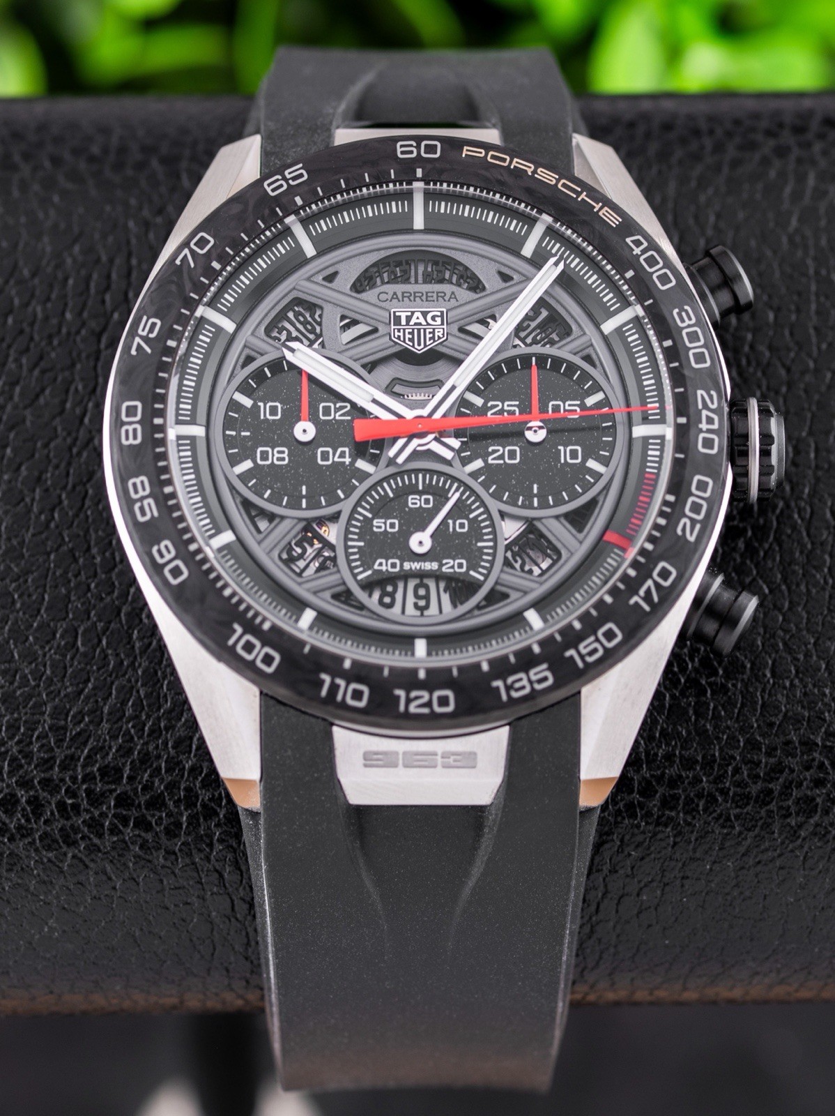 Tag Heuer Carrera Chronograph X Porsche 963 CBU2010 with Box & Papers!!