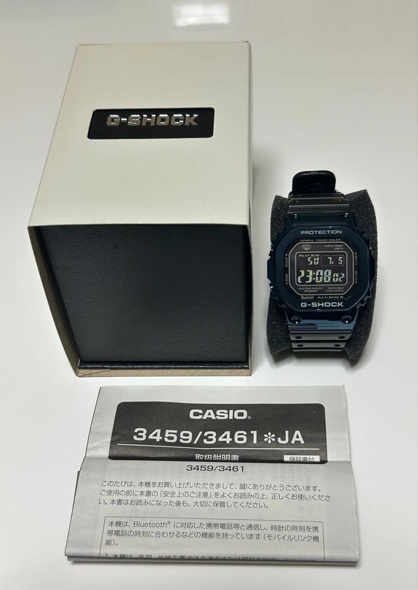 Casio G-SHOCK GMW-B5000G-2JF Men’s Wristwatch Radio Solar Digital Blue Japan