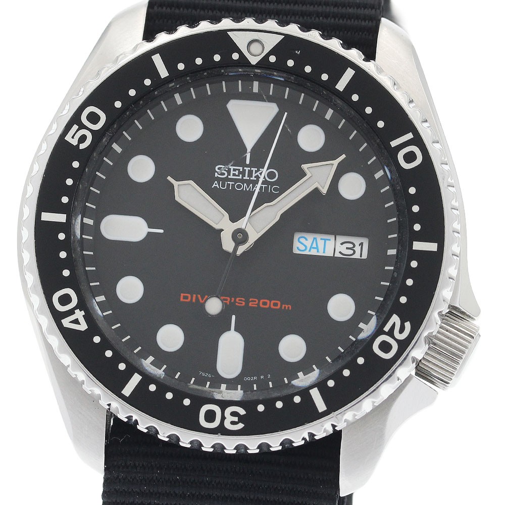 SEIKO Divers Black Boy 7S26-0020 black Dial Automatic Men’s Watch_934397