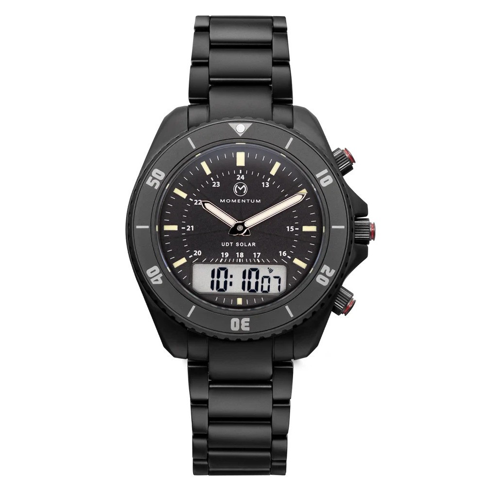 Momentum First Production UDT Eclipse Solar Ana-Digi Watch Black-Ion – Bracelet