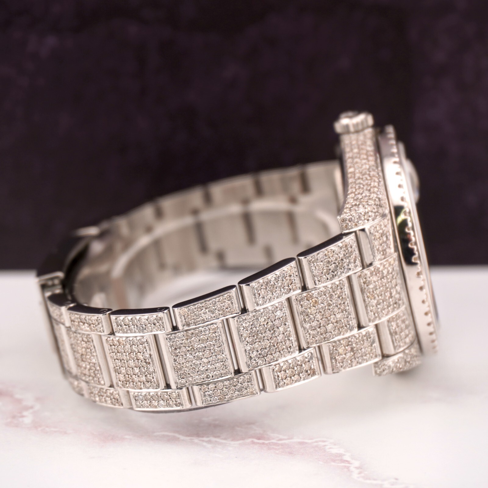 Rolex Men’s Datejust 41mm Iced 16ct Diamonds Oyster Steel Watch Ref: 116300