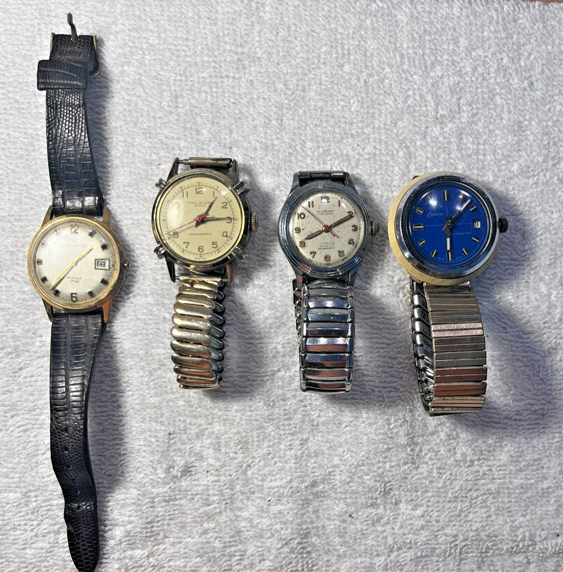 4 None Working Vintage name watches.3 Swiss made. For service and restoration