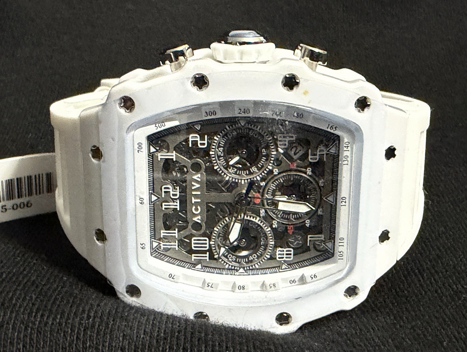 Activa Circuit X Invicta 44.3mm Skeleton Dial PC Case Material White Watch NEW