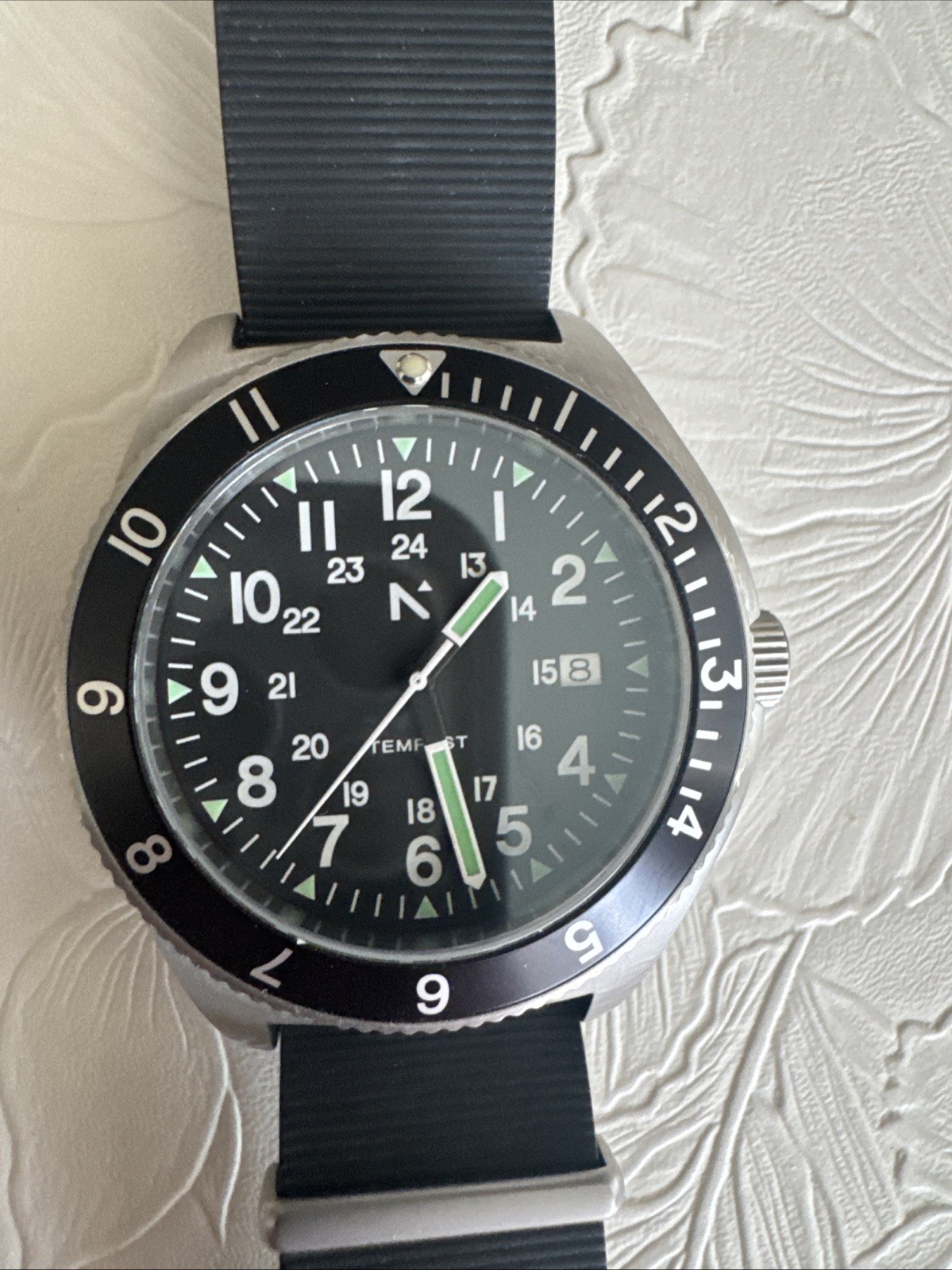 Rotate North, Tempest, 40mm Watch, QUARTZ NAVIGATOR, NATO Strap.