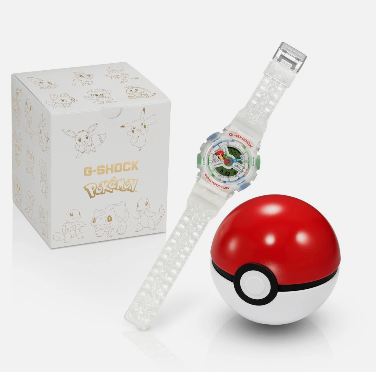 Pre-Order CASIO G-SHOCK x Pokemon GA-110PKM-7AJR Collab Watch Japan Limited