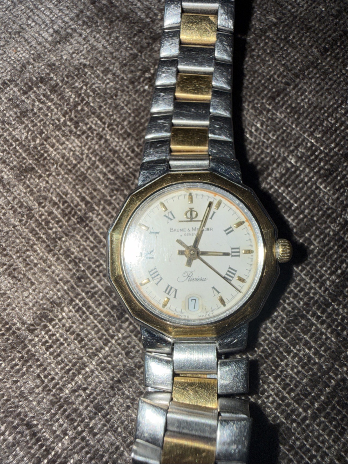 Baume & Mercier Riviera Two Tone Watch # 5231