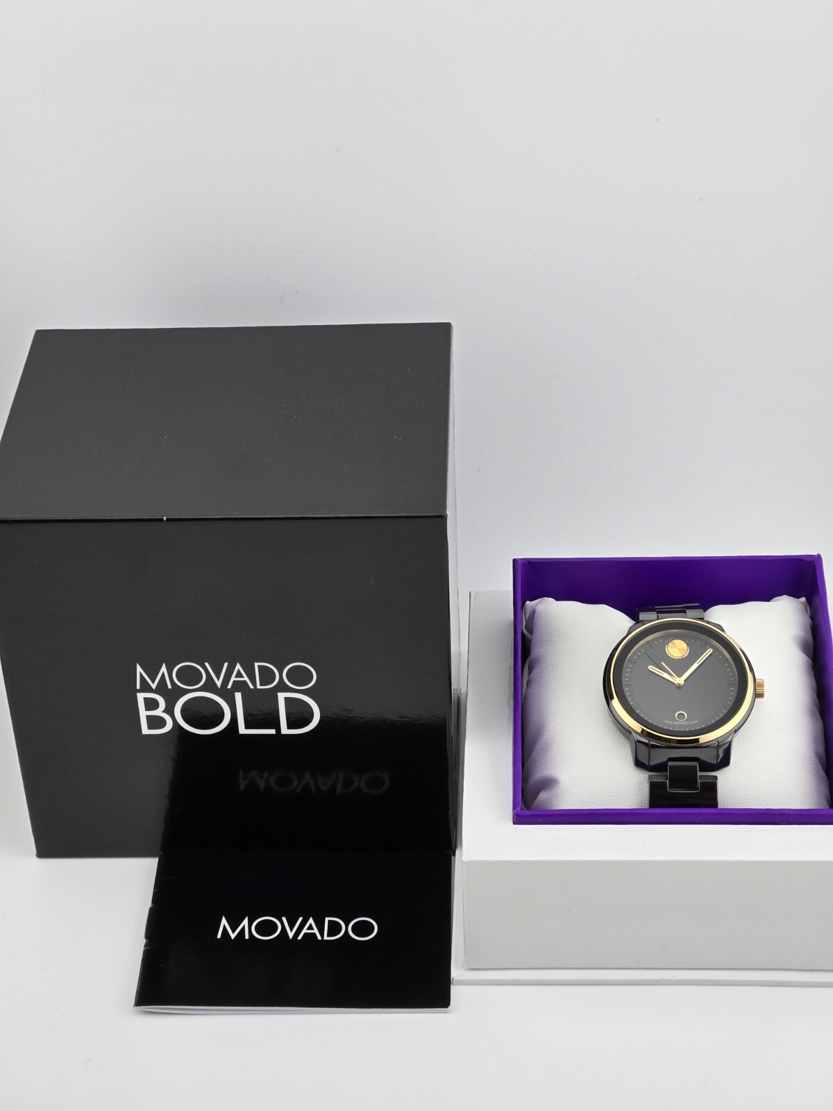 Movado Bold Verso Women’s Black Dial Ceramic Watch – 3600936 ($895 MSRP)