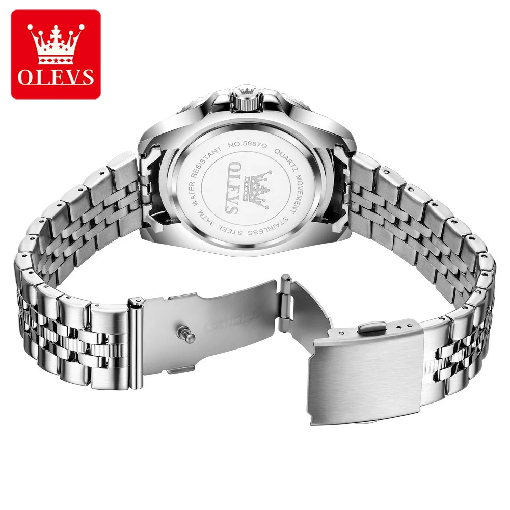 New OLEVS Men’s Quartz Watch Waterproof Luminous Date Wristwatch for Men