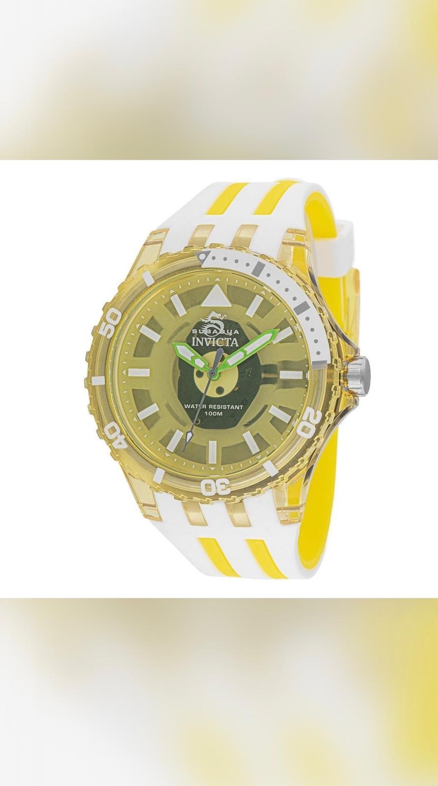 Invicta Subaqua Chromamode Men’s Watch – 44mm Yellow 69451 New