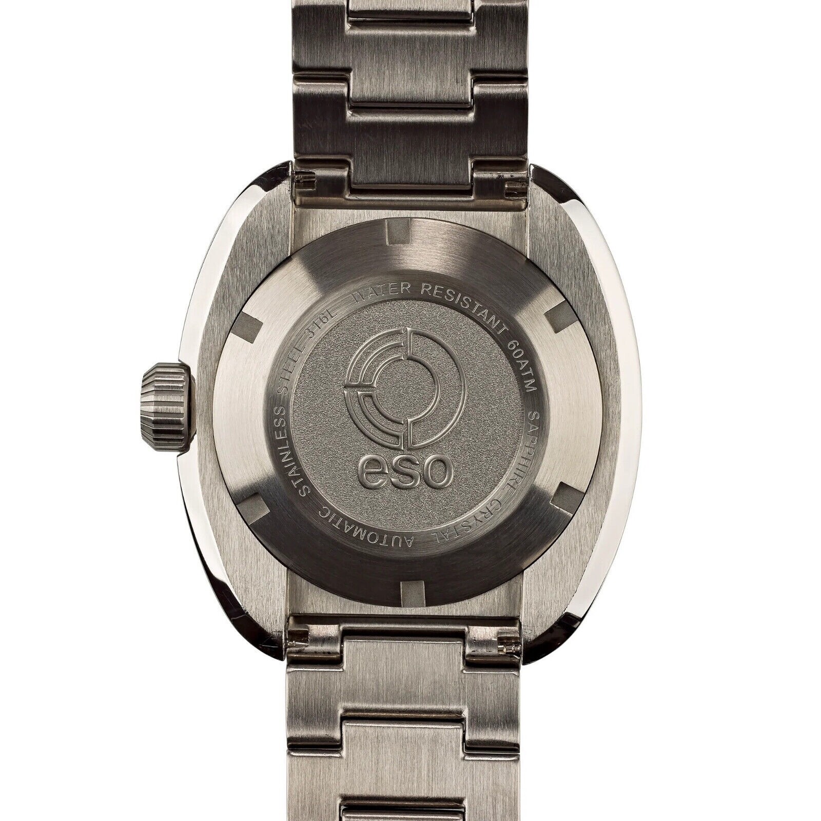 Esoteric Bathyal NARANJA Automatic Sapphire Diver Orange Silver Dial Mens Watch