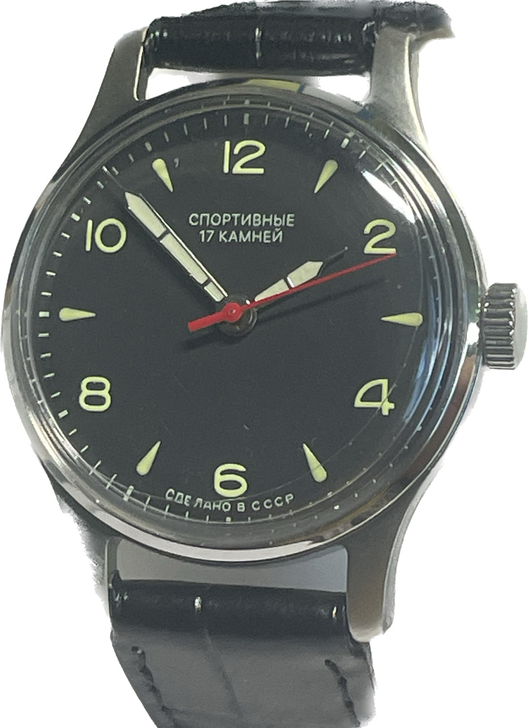 Pobeda Sportivnye stop second17 jewel Mechanical Mens Soviet Vintage USSR 1MCHZ
