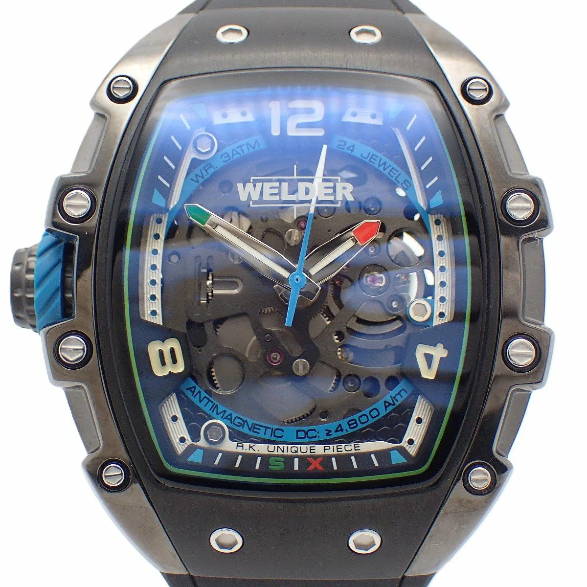 WELDER W75 Excellent Condition Tonneau-shaped Men’s Used Skeleton Watch
