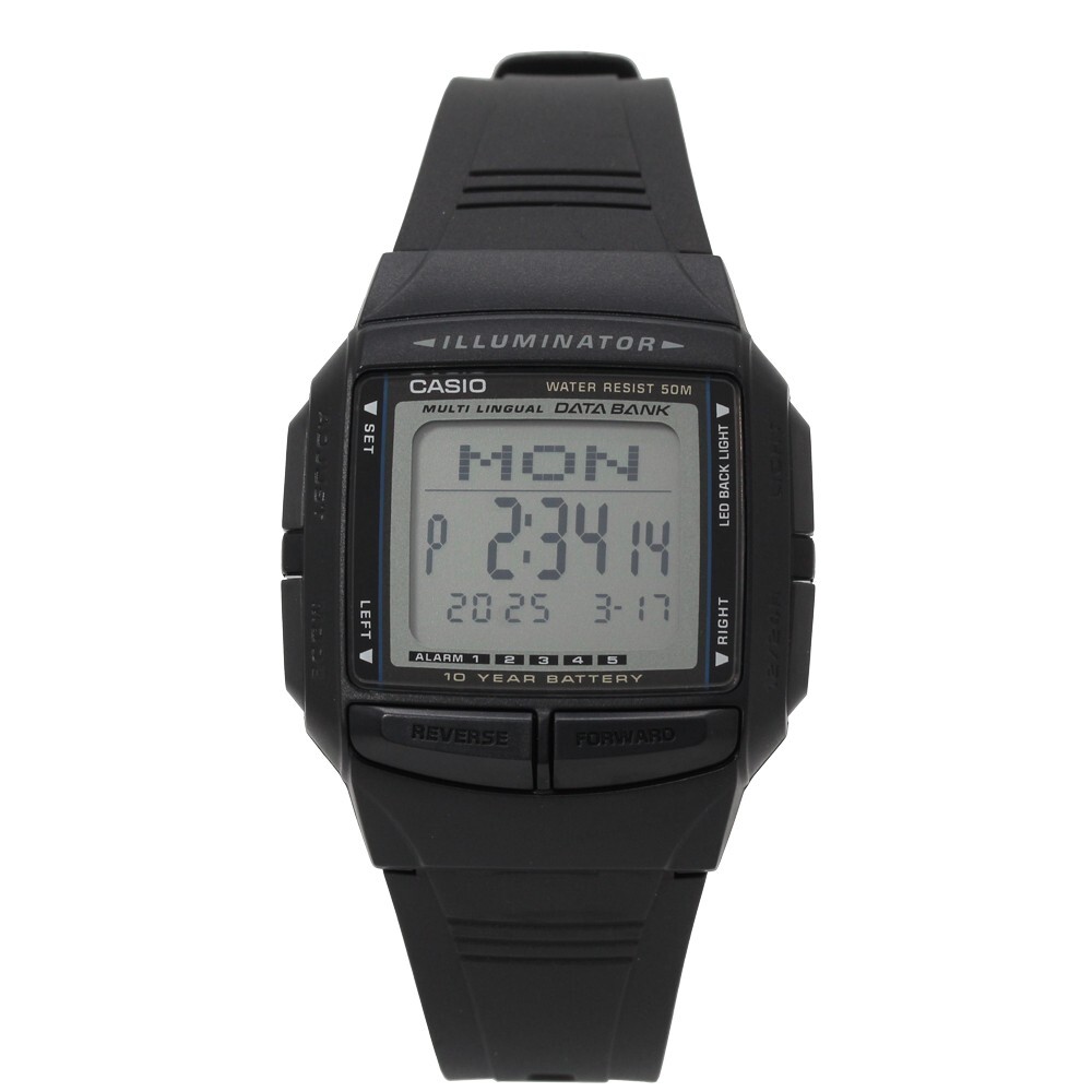 CASIO DB-36-1A DB-36 Series DB-36 DB Quartz Digital Clear Black