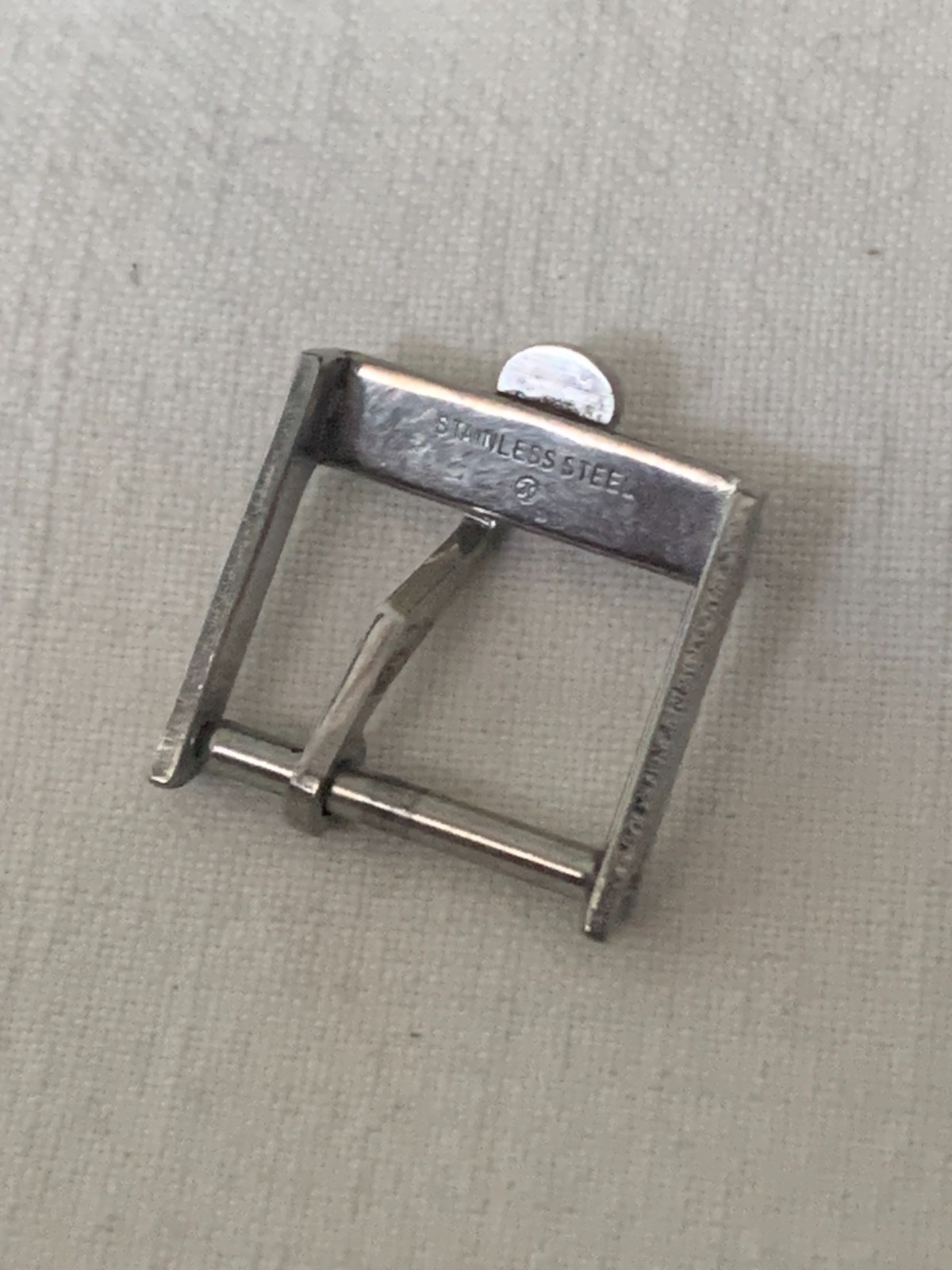 Omega steel buckle steel 14mm 1960s ORIGINAL