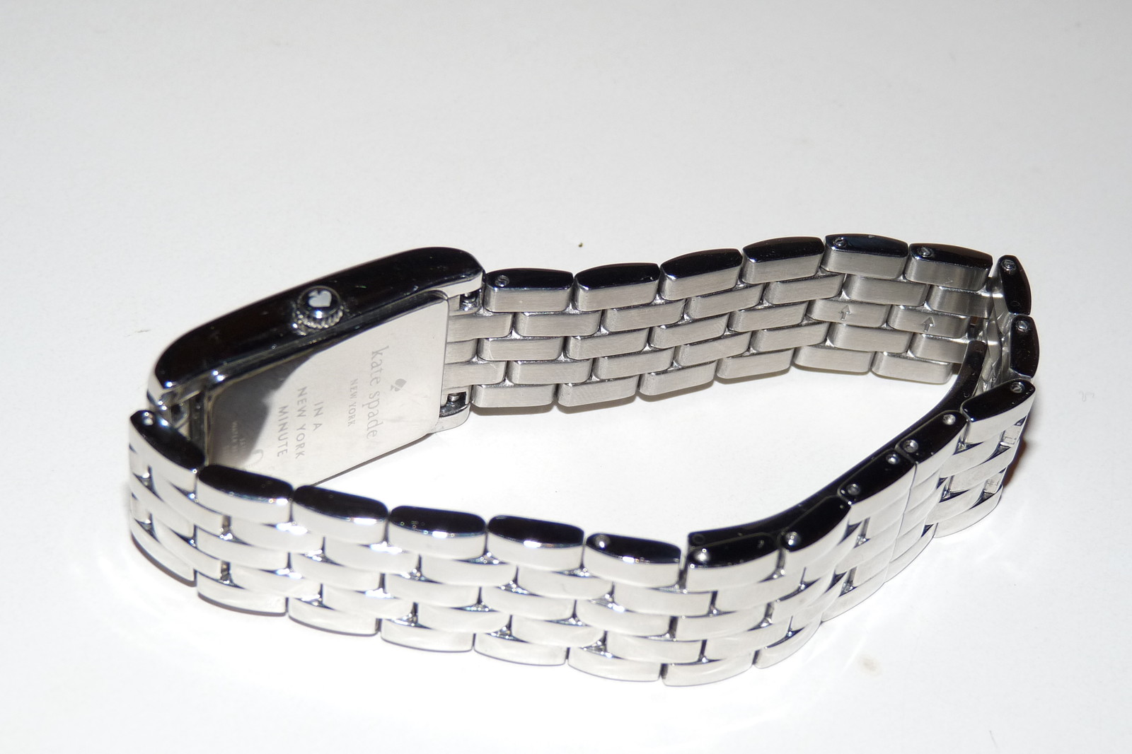 Kate Spade Watch Silver Pave Crystals Dial 1YRU0128