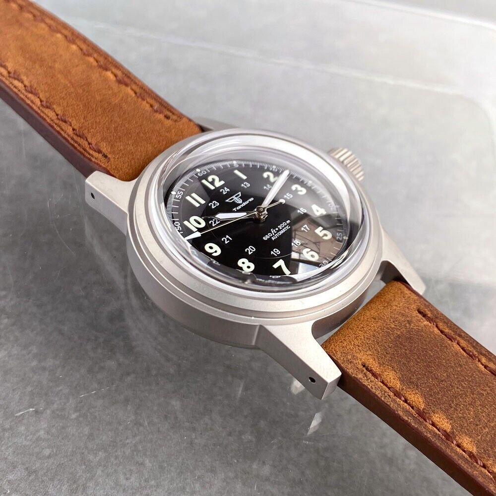 Tandorio Classic 36mm Double Domed Sapphire 20ATM Automatic Sandblast Watch