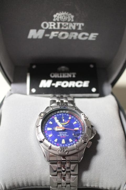 ORIENT M Force Power Reserve Automatic Watch Case 1.61in Wrist 8.66in