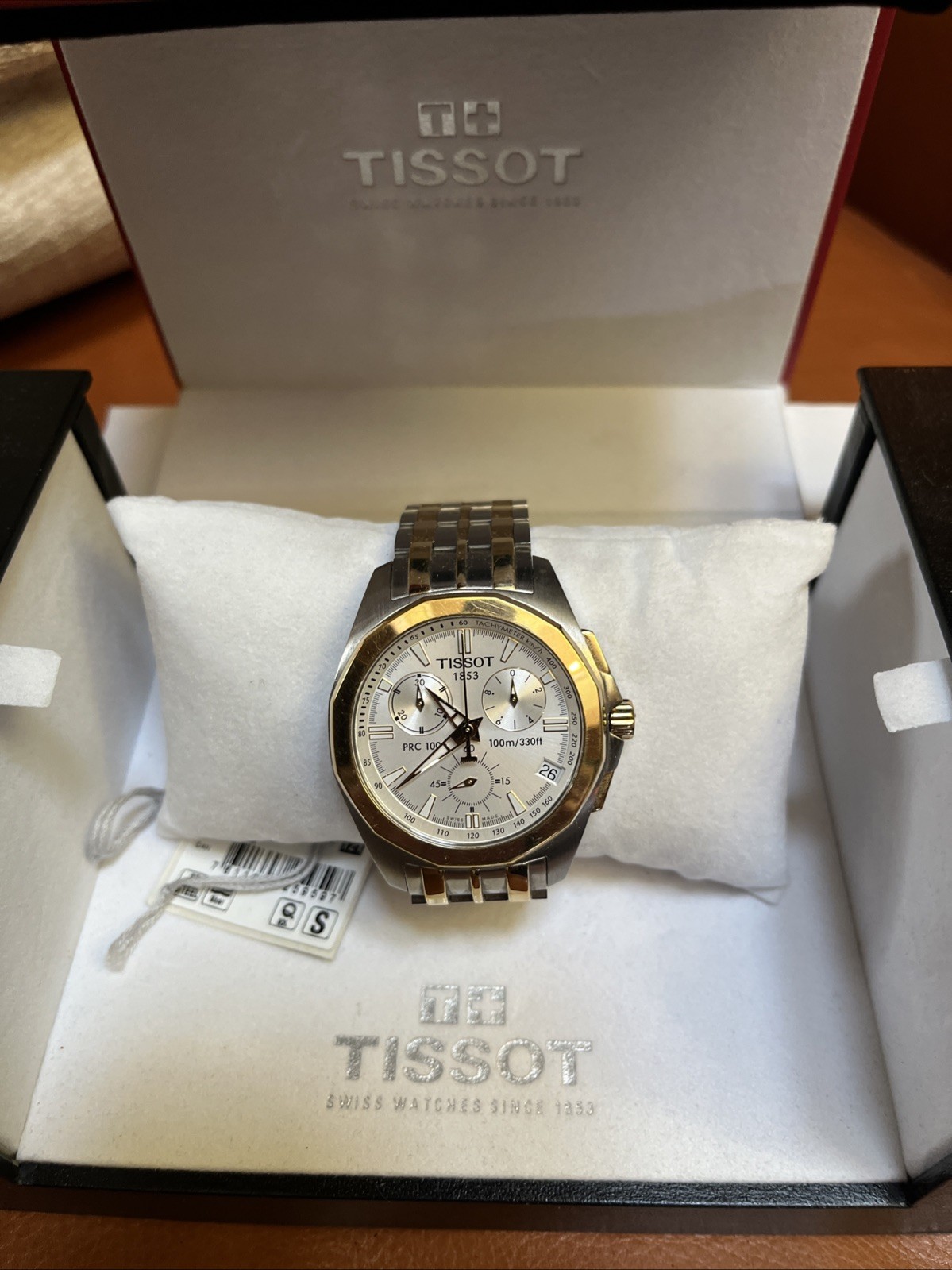 Tissot Stainless And Gold Men’s PRC100 Chronograph