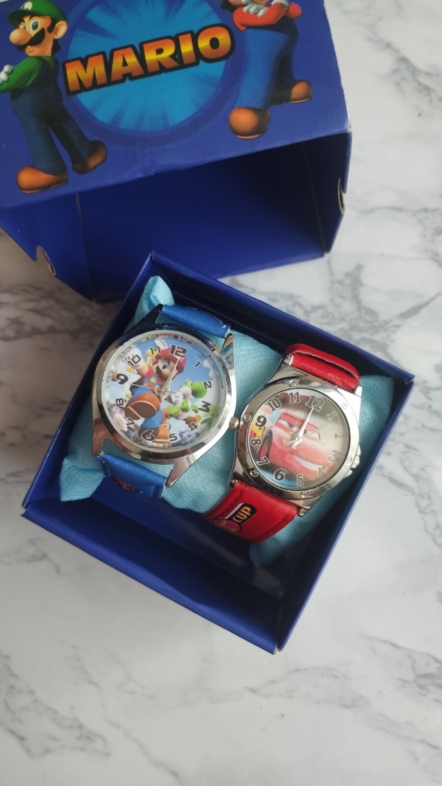 Super Mario & Disney Pixar Cars Kids Watch Children’s Wristwatch Time Accessory