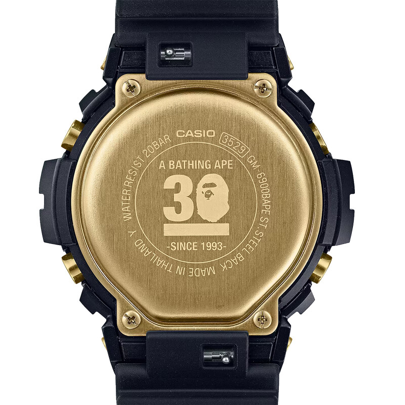 G-SHOCK x A BATHING APE 30th Anniversary Collabo Watch GM-6900BAPE-1 Rare New