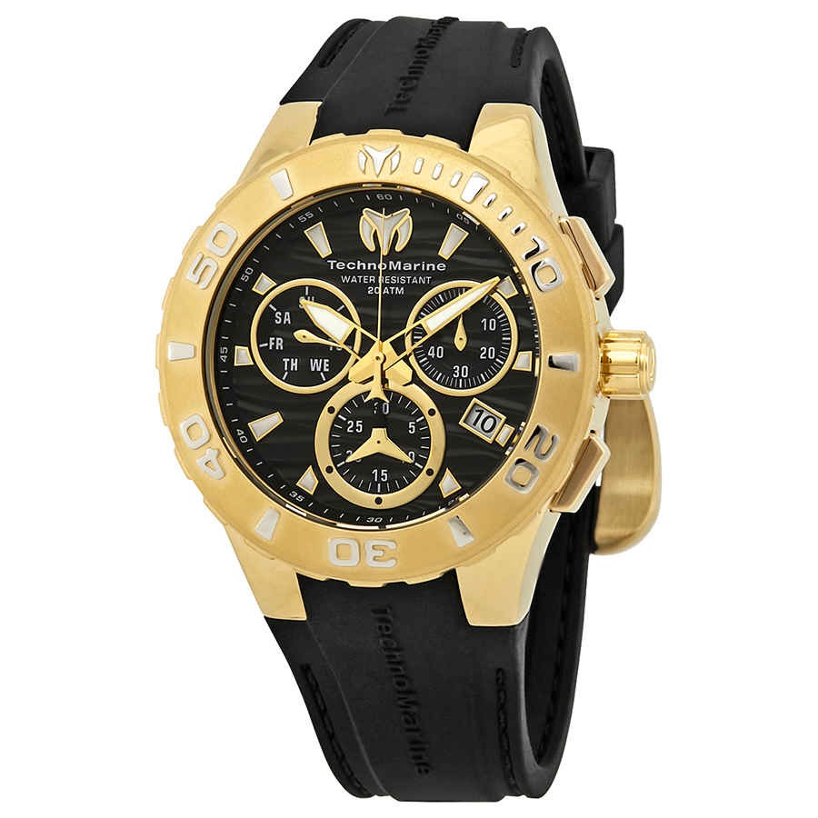 TechnoMarine Cruise Medusa Chronograph Black Dial Men’s Watch 115076