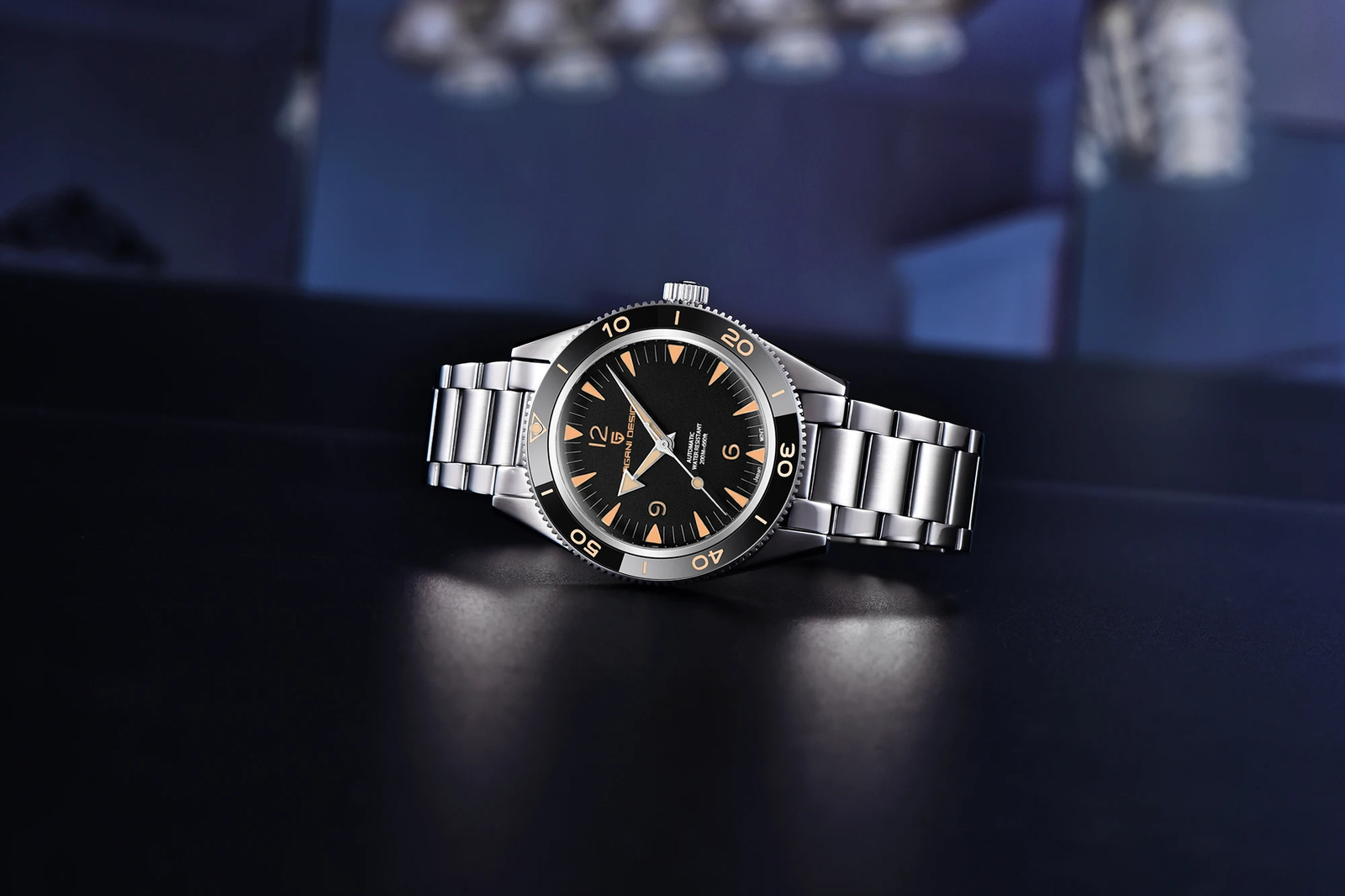 Mens 41mm Automatic Mechanical Watch Retro Classic Waterproof Business Sport