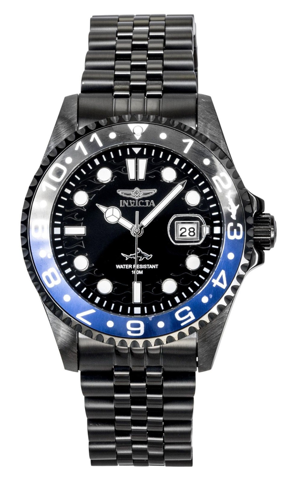Invicta Pro Diver Stainless Steel Black Dial Quartz 30627 100M Men’s Watch